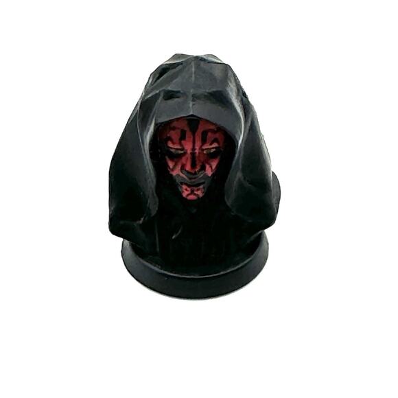 1999 Star Wars Episode 1 Phantom Menace - Lot of 3 Mini Vinyl Bust Statues 1.5” - Picture 6 of 6